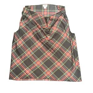 J.Crew Womens blouse Size S Small Plaid Red Yellow Black Career‎ Party